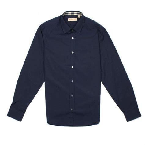 burberry navy blue shirt|royal blue burberry shirt.